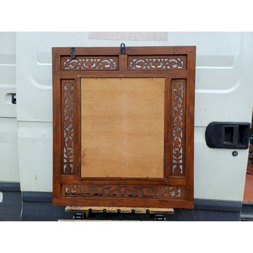 Portes Miroir Bois Exotique