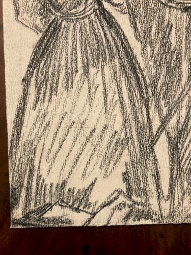 Portrait Théophile Alexandre Steinlen dessin Original  Époque XIXe Ancien