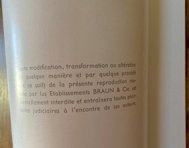 POSTER Pablo PICASSO Tableau "Nu Assis" édition Braun et Cie Vintage 1961
