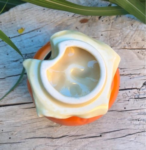 Pot à confiture vintage en Barbotine