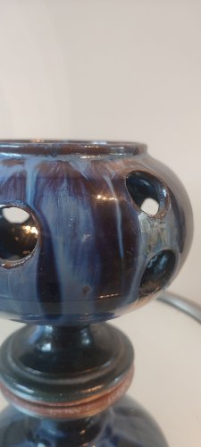 Pot à crocus vintage en céramique