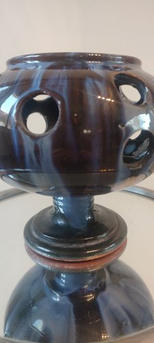 Pot à crocus vintage en céramique