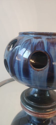 Pot à crocus vintage en céramique