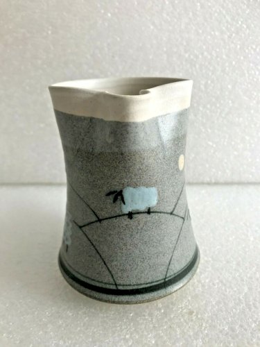  pot à lait pitcher ceramic pottery Bert simpson Scotland décor moutons Ecosse 