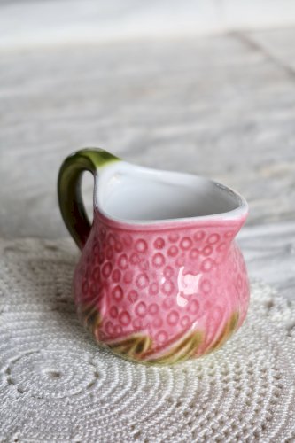 Pot à lait vintage en barbotine faïence italienne