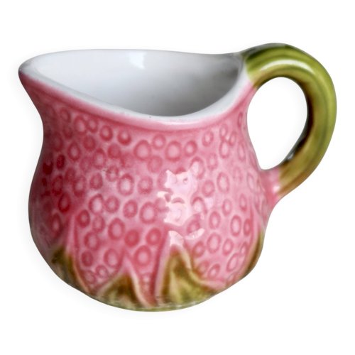 Pot à lait vintage en barbotine faïence italienne