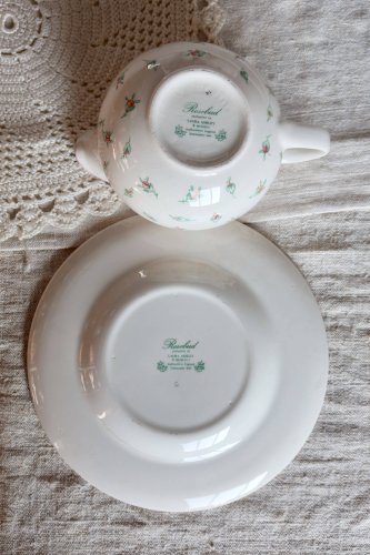 Pot à lait vintage en porcelaine anglaise Laura Ashley - Motif Rosebud