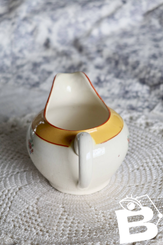 Pot à lait vintage porcelaine Sarreguemines – Motif fleuri