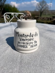 Advertising mustard pot Bormier mustard