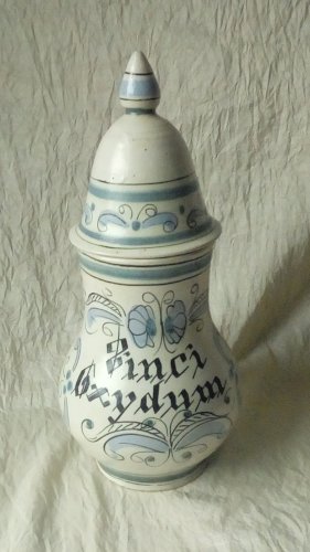 POT A PHARMACIE APOTHICAIRE EN CERAMIQUE KERALUC QUIMPER 20 EME** N°2