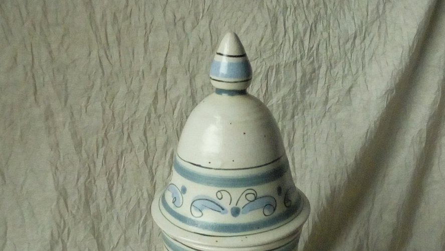 POT A PHARMACIE APOTHICAIRE EN CERAMIQUE KERALUC QUIMPER 20 EME** N°2