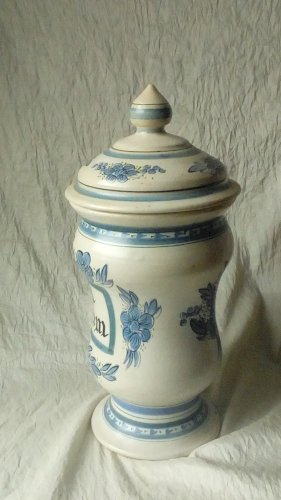 POT A PHARMACIE APOTHICAIRE EN CERAMIQUE KERALUC QUIMPER 20 EME**