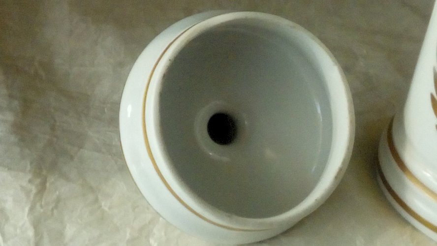 POT A PHARMACIE APOTHICAIRE EN PORCELAINE PAPAVER PAVOT**