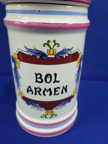 POT A PHARMACIE BOL ARMEN FAIENCE D'ART CLAMECY COTOFLEX N° 3
