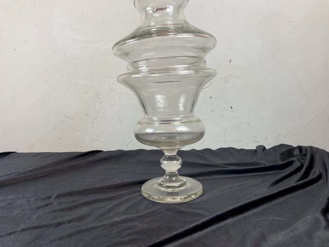 pot à pharmacie en verre soufflé apothicaire XIXeme