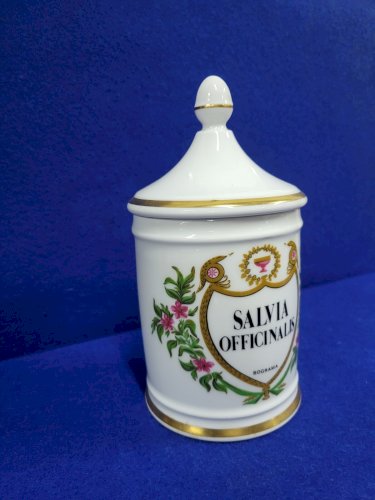 POT A PHARMACIE SALVIA OFFICINALES SOGRAMA THARAUD LIMOGES GOUMOT LABESSE N° 28