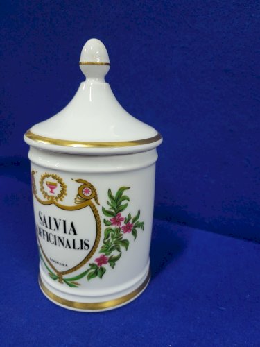 POT A PHARMACIE SALVIA OFFICINALES SOGRAMA THARAUD LIMOGES GOUMOT LABESSE N° 28