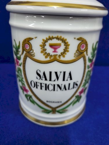 POT A PHARMACIE SALVIA OFFICINALES SOGRAMA THARAUD LIMOGES GOUMOT LABESSE N° 28