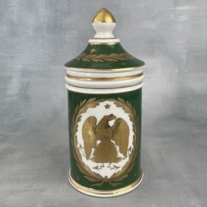 Empire-style pharmacy pot apothecary tobacco spices imperial manufacture