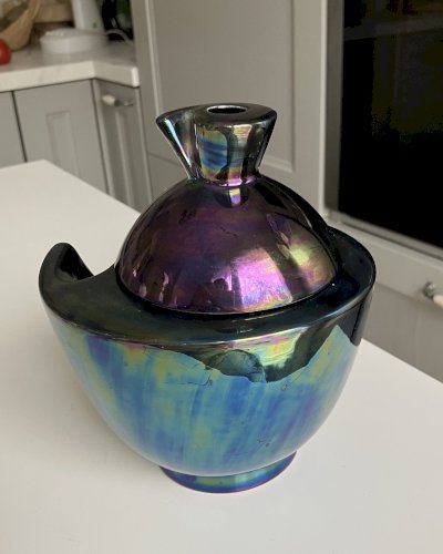 Pot a tabac porte pipe denicotea PK ceramique irisée en bon etat