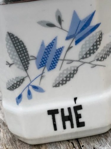 Pot à Thé rétro vintage en porcelaine Czechoslovakia