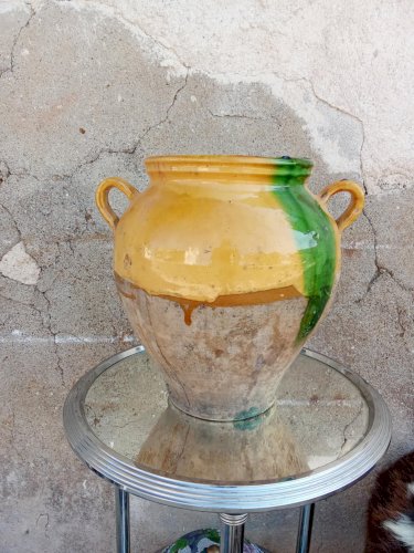 Pot ancien en terre vernissée