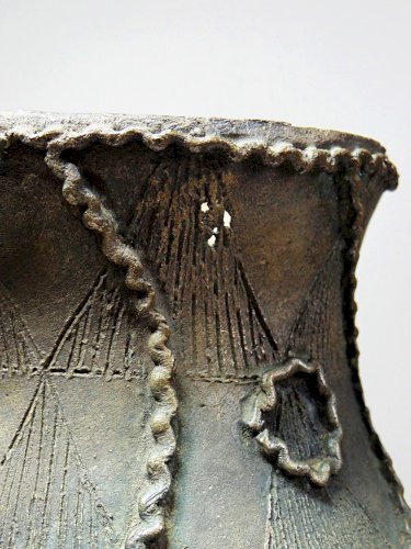 Pot Ashanti Kuduo, coupe des âmes, incomplet bronze à la cire perdu ancien