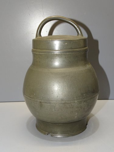 -POT BOUILLON ETAIN XIX TRANSPORT de LA SOUPE aux CHAMPS ALLEZ Frères PARIS   D