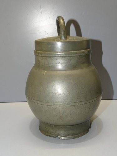 -POT BOUILLON ETAIN XIX TRANSPORT de LA SOUPE aux CHAMPS ALLEZ Frères PARIS   D