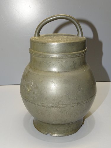 -POT BOUILLON ETAIN XIX TRANSPORT de LA SOUPE aux CHAMPS ALLEZ Frères PARIS   D