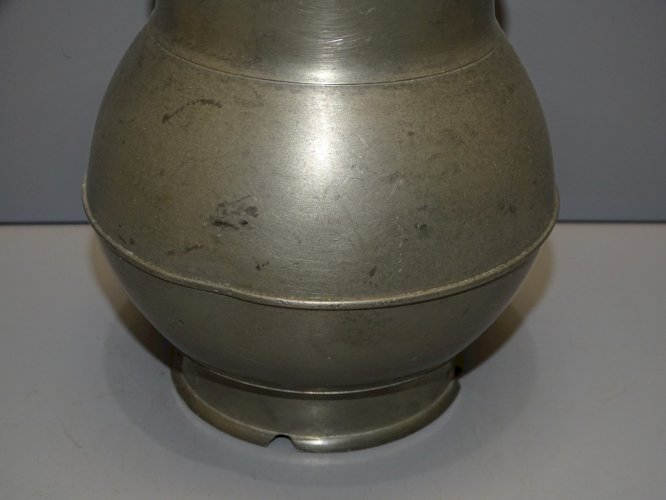 -POT BOUILLON ETAIN XIX TRANSPORT de LA SOUPE aux CHAMPS COLLECTION déco   D