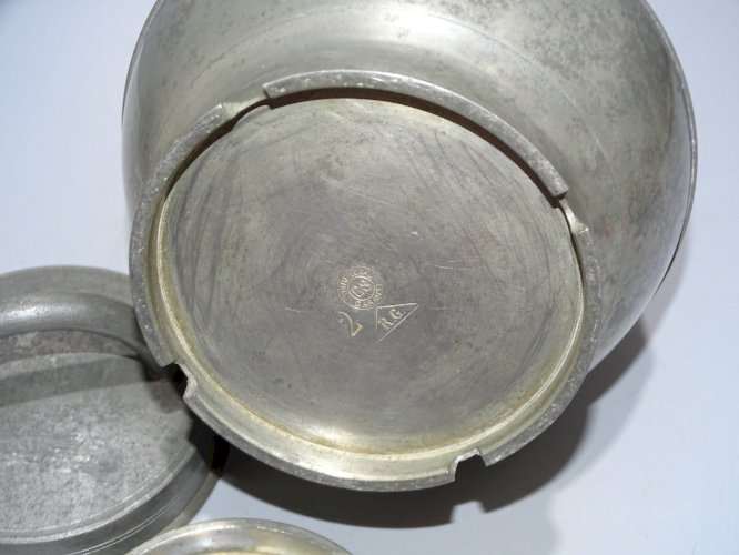 -POT BOUILLON ETAIN XIX TRANSPORT de LA SOUPE aux CHAMPS Collection déco   D