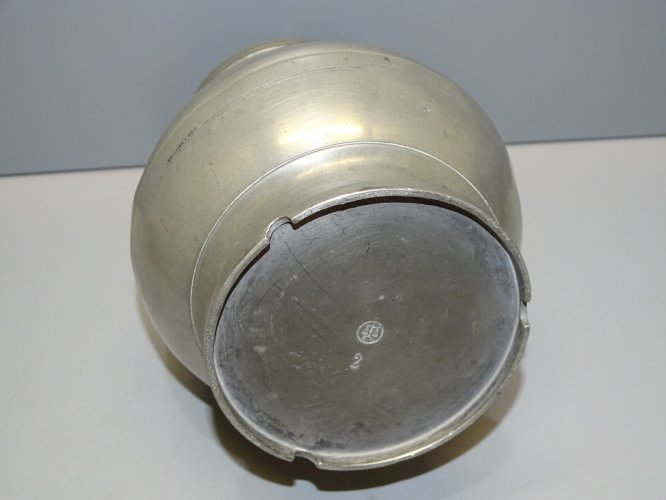 -POT BOUILLON ETAIN XIX TRANSPORT de LA SOUPE aux CHAMPS COLLECTION déco   D