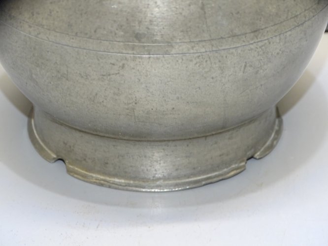 -POT BOUILLON ETAIN XIX TRANSPORT de LA SOUPE aux CHAMPS COLLECTION déco   D