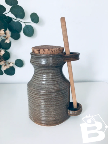 Pot conservation en grès vintage