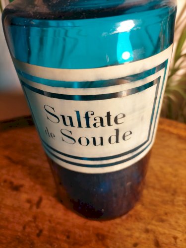 Pot d'apothicaire bleu