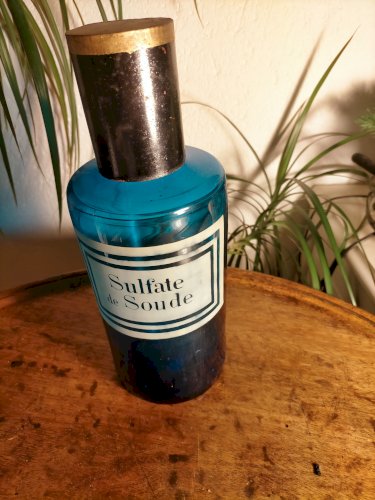 Pot d'apothicaire bleu