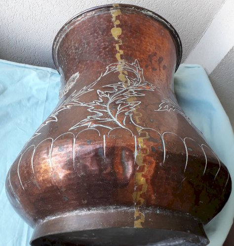 Pot en cuivre porte parapluie