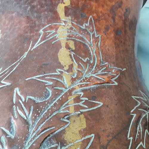 Pot en cuivre porte parapluie