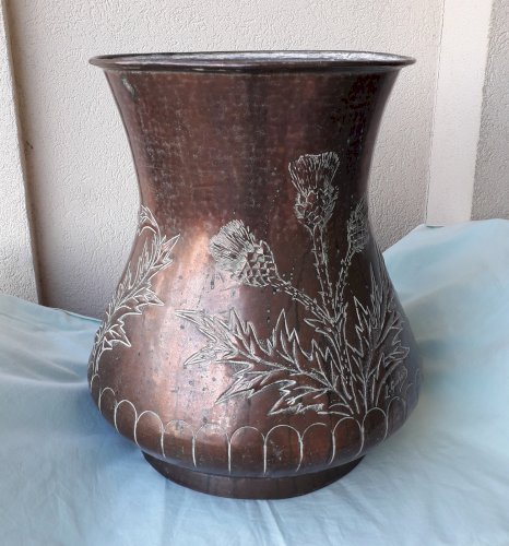 Pot en cuivre porte parapluie