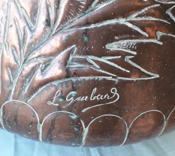 Pot en cuivre porte parapluie