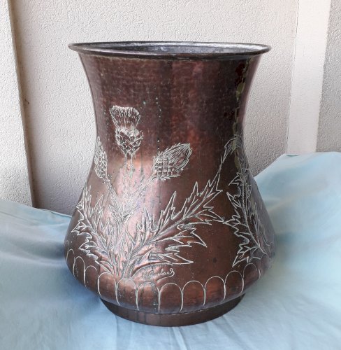 Pot en cuivre porte parapluie