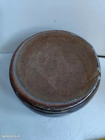 pot en gres avec poignee style la borne en bon etat