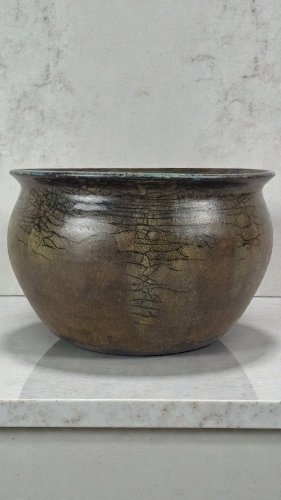Pot en grès signé Anne Marie Sybesma Alias MIEP La Borne