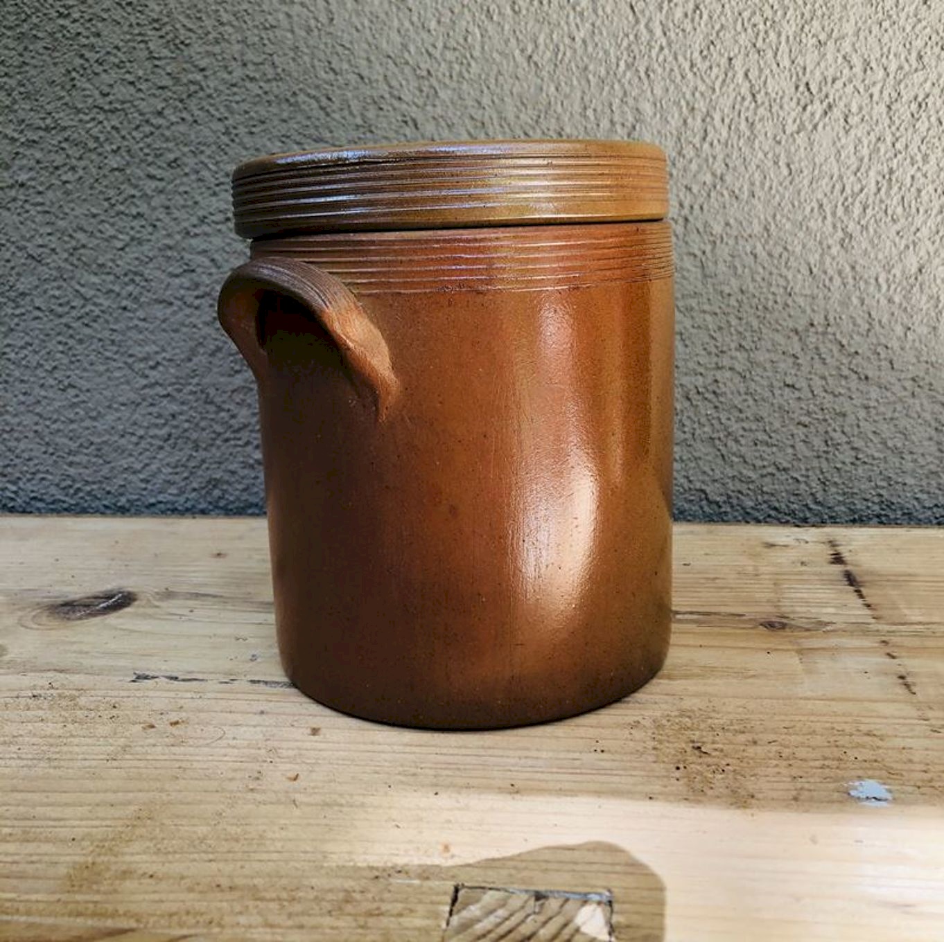 Boîte En Céramique Westerwald – Pot En Grès Avec Couvercle – Vintage