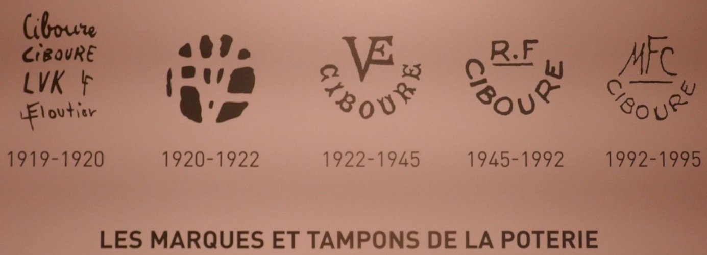 Poterie De Ciboure. Poterie de Ciboure en grès. Décor de femme basque à la fontaine avec sa cruche à eau, réalisé par Madeleine Moreau pendant la période Rodolphe Fischer - 1958 /1975 -.