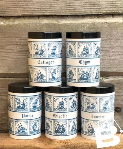 Pots à épices rétro vintage Ariel