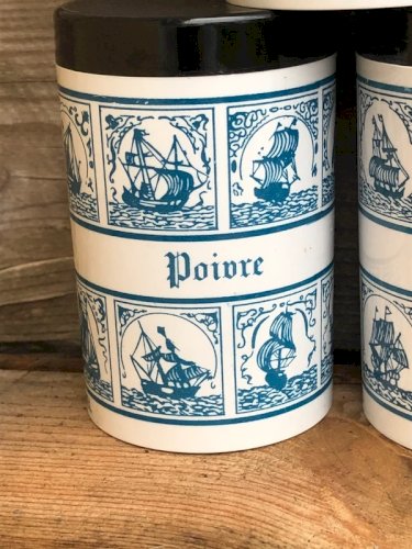 Pots à épices rétro vintage Ariel