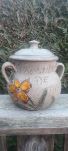 Vallauris ceramic table dustbin