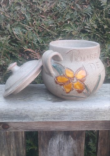 Poubelle de table céramique Vallauris 